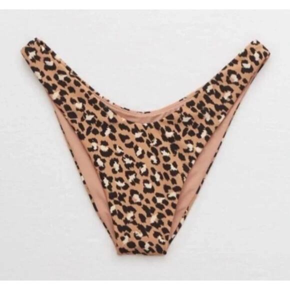 Aerie NWT Cheekier Animal Print Bikini Bottoms - Picture 1 of 4
